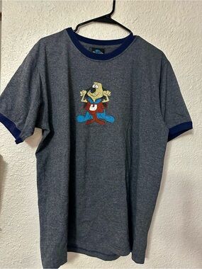 Vintage LOGOTEL UNDERDOG Blue Ringer Tee with Cartoon Character